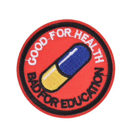 AKIRA: Good for Health, Bad for Education Iron on Patch