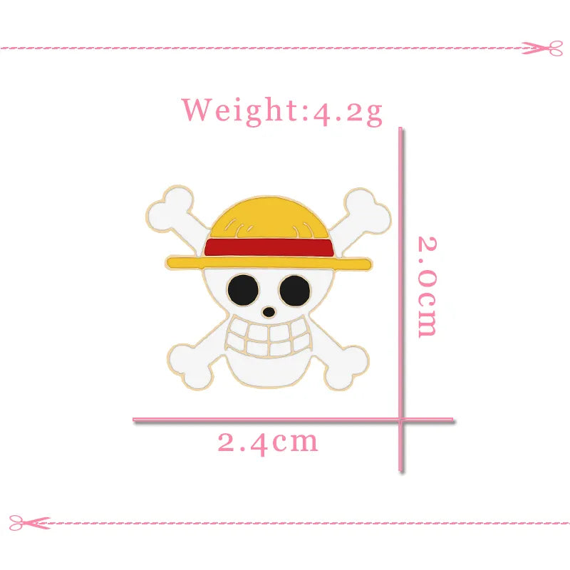 One Piece Enamel Pins